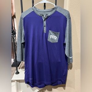 Nike Dri-Fit 3/4 Sleeve TCU Shirt